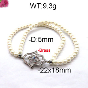Fashion Brass Bracelet  F6B300417bbov-J45