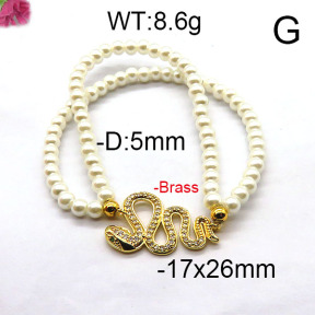 Fashion Brass Bracelet  F6B300418bbov-J45