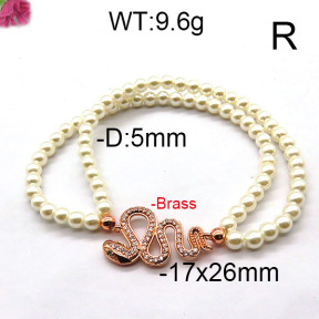 Fashion Brass Bracelet  F6B300419bbov-J45