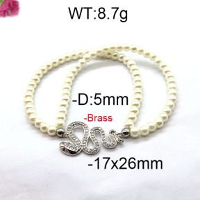 Fashion Brass Bracelet  F6B300420bbov-J45