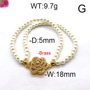 Fashion Brass Bracelet  F6B300421bhva-J45