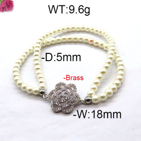 Fashion Brass Bracelet  F6B300423bhva-J45