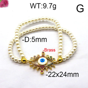 Fashion Brass Bracelet  F6B300430bhva-J45
