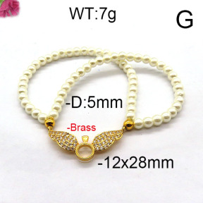 Fashion Brass Bracelet  F6B300433bbov-J45