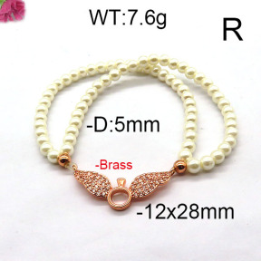 Fashion Brass Bracelet  F6B300434bbov-J45