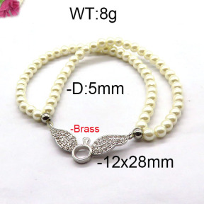Fashion Brass Bracelet  F6B300435bbov-J45