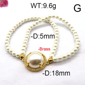 Fashion Brass Bracelet  F6B300452bhva-J45