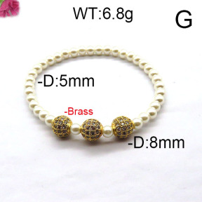 Fashion Brass Bracelet  F6B300455bhia-J45