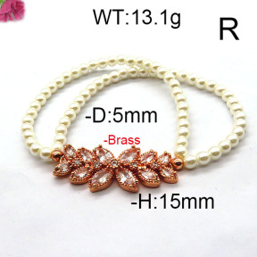 Fashion Brass Bracelet  F6B300463bhva-J45