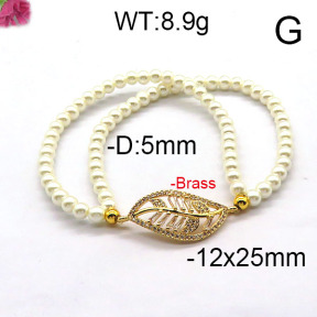 Fashion Brass Bracelet  F6B300465bhva-J45