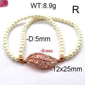Fashion Brass Bracelet  F6B300466bhva-J45