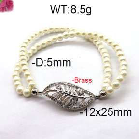 Fashion Brass Bracelet  F6B300467bhva-J45