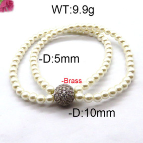 Fashion Brass Bracelet  F6B300470bbov-J45