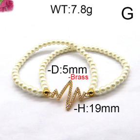 Fashion Brass Bracelet  F6B300472bbov-J45