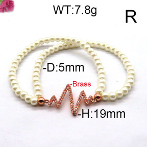 Fashion Brass Bracelet  F6B300473bbov-J45