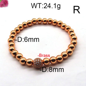 Fashion Brass Bracelet  F6B404300bhva-J45