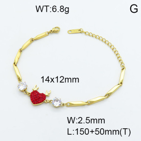 SS Bracelet  3B4002470bvpl-434