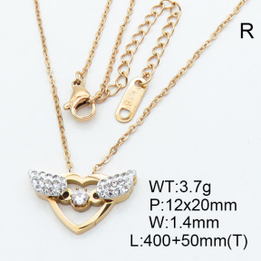 SS Necklace  3N4001542bbov-434