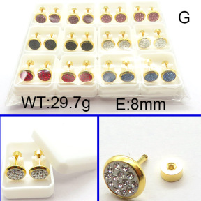 SS Earrings  6E4003059aiil-656