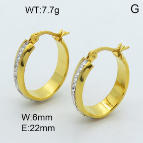 SS Earrings  3E4003011bhva-259