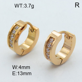 SS Earrings  3E4003017bhva-259