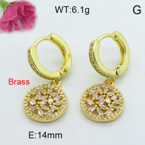 Fashion Brass Earrings  F3E402156vhkb-J125