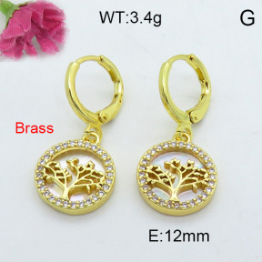 Fashion Brass Earrings  F3E402164ahjb-J125