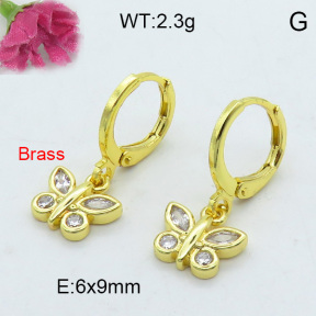 Fashion Brass Earrings  F3E402166vhha-J125