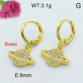 Fashion Brass Earrings  F3E402168vhha-J125