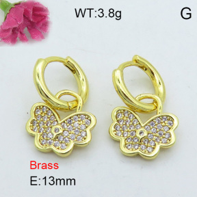 Fashion Brass Earrings  F3E402173bhia-J125