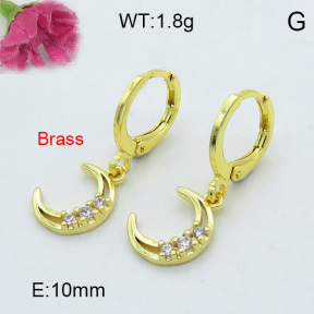 Fashion Brass Earrings  F3E402189vbpb-J125