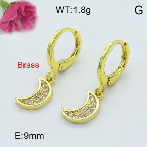 Fashion Brass Earrings  F3E402190vbpb-J125