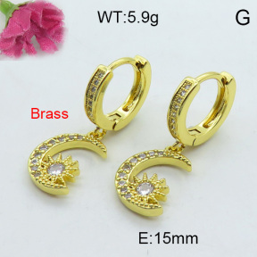 Fashion Brass Earrings  F3E402191vhha-J125