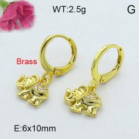 Fashion Brass Earrings  F3E402208vbpb-J125