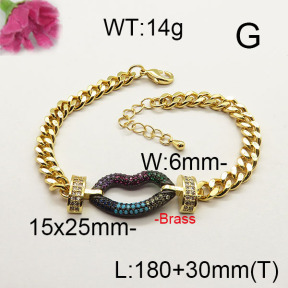 Fashion Brass Bracelet  F6B404316vila-J40