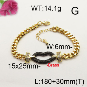 Fashion Brass Bracelet  F6B404317vila-J40
