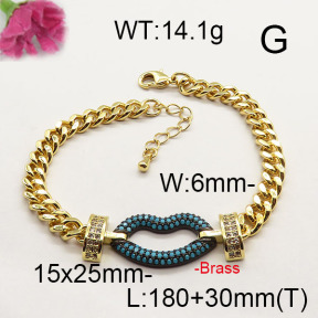 Fashion Brass Bracelet  F6B404319vila-J40