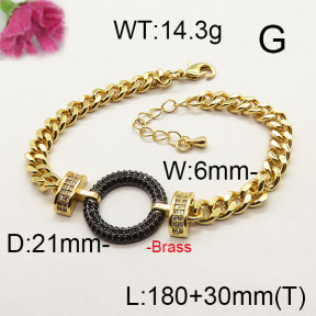 Fashion Brass Bracelet  F6B404325vila-J40