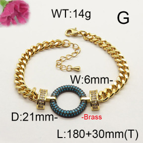 Fashion Brass Bracelet  F6B404326vila-J40