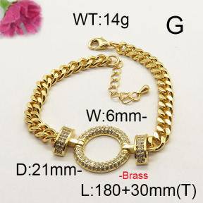 Fashion Brass Bracelet  F6B404327aija-J40