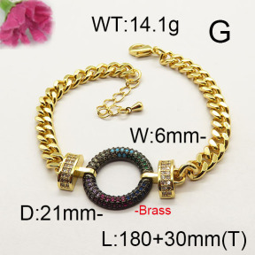 Fashion Brass Bracelet  F6B404328vila-J40