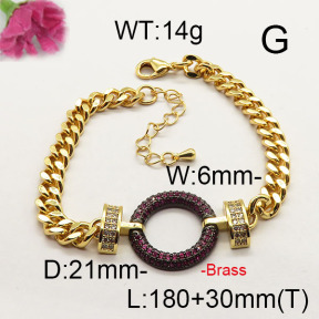 Fashion Brass Bracelet  F6B404329vila-J40