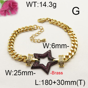 Fashion Brass Bracelet  F6B404332vila-J40