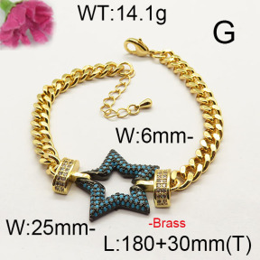 Fashion Brass Bracelet  F6B404334vila-J40