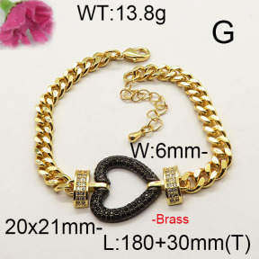 Fashion Brass Bracelet  F6B404337vila-J40