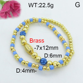Fashion Brass Bracelet  F3B403917ahlv-J59