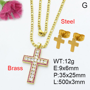 Fashion Brass Sets  F3S006941vbnl-L017