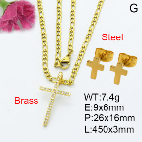 Fashion Brass Sets  F3S006976ablb-L017