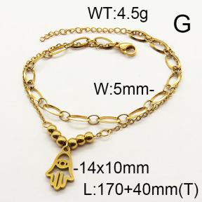 SS Bracelet  6B2002497vbpb-610