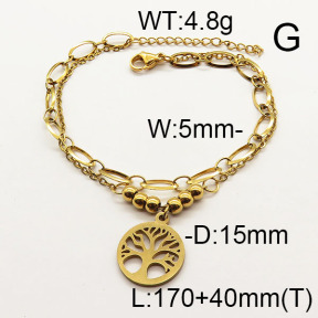 SS Bracelet  6B2002498vbpb-610